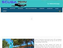 Tablet Screenshot of diving-rovinj.com